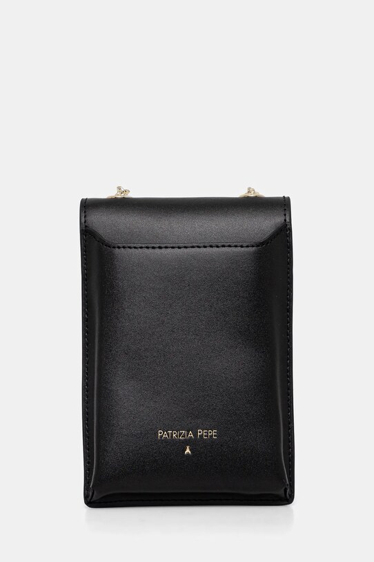 Accesorii Patrizia Pepe poseta de piele 2Q0007.L061 negru