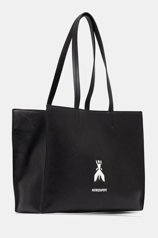 Kožená kabelka Patrizia Pepe 8B0172.L145 černá SS25