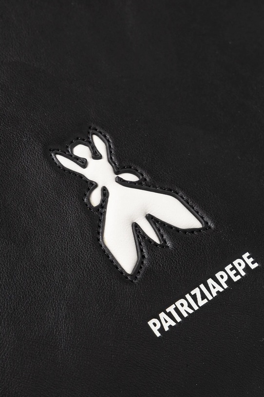 Kožená kabelka Patrizia Pepe 8B0172.L145 čierna