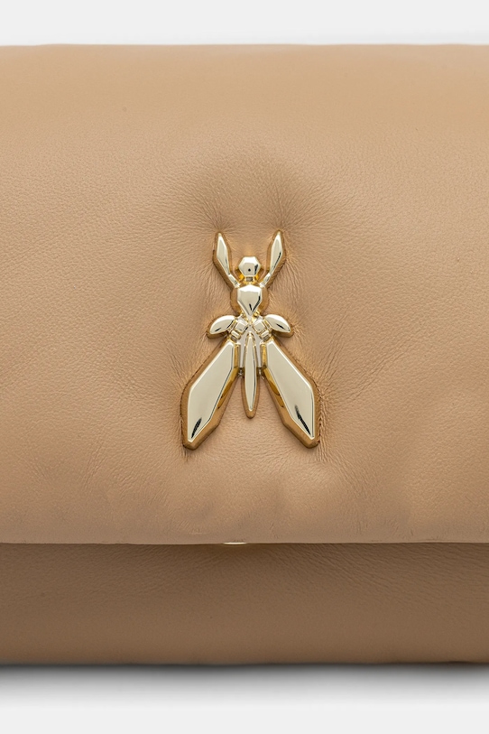 Patrizia Pepe torebka skórzana beżowy 8B0219.L113