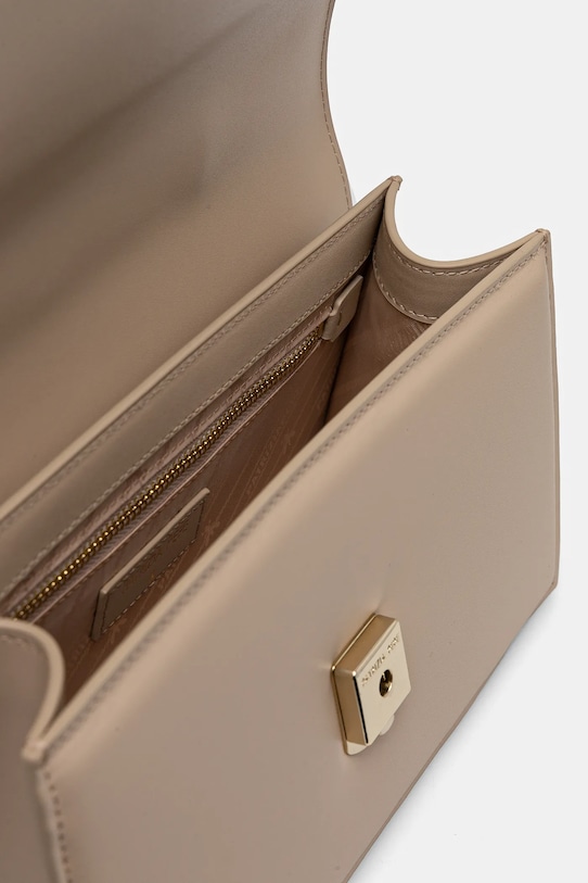 Kožená kabelka Patrizia Pepe 8B0225.L061 béžová