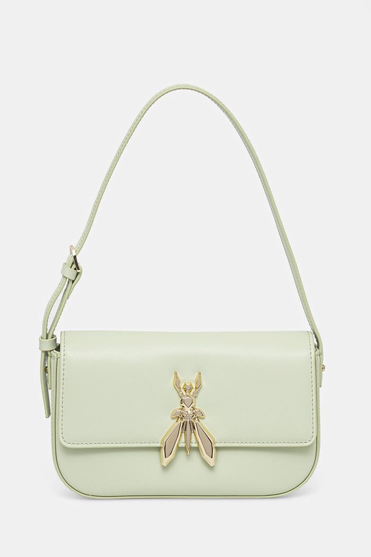 Δερμάτινη τσάντα Patrizia Pepe λείο δέρμα πράσινο 8B0231.L061