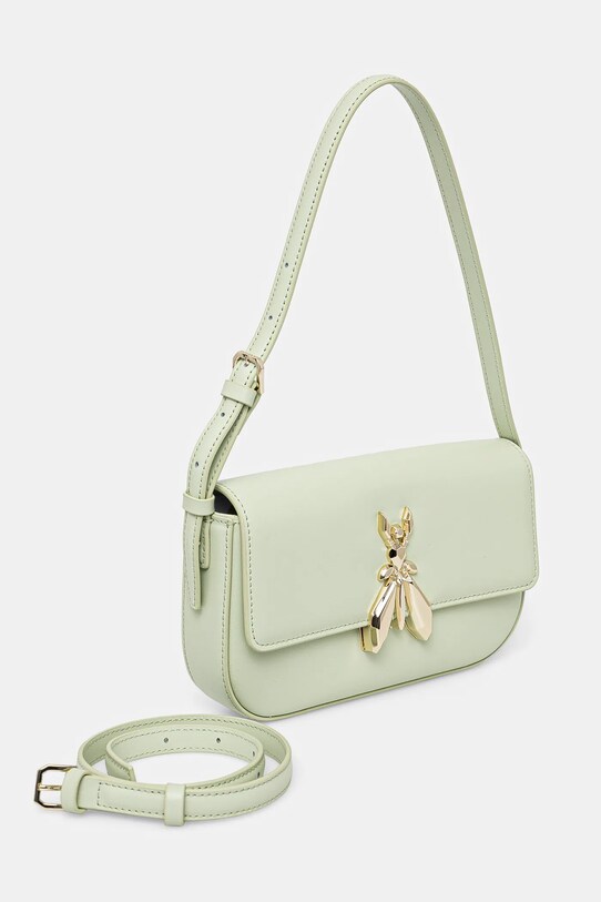 Кожаная сумочка Patrizia Pepe 8B0231.L061 зелёный SS25