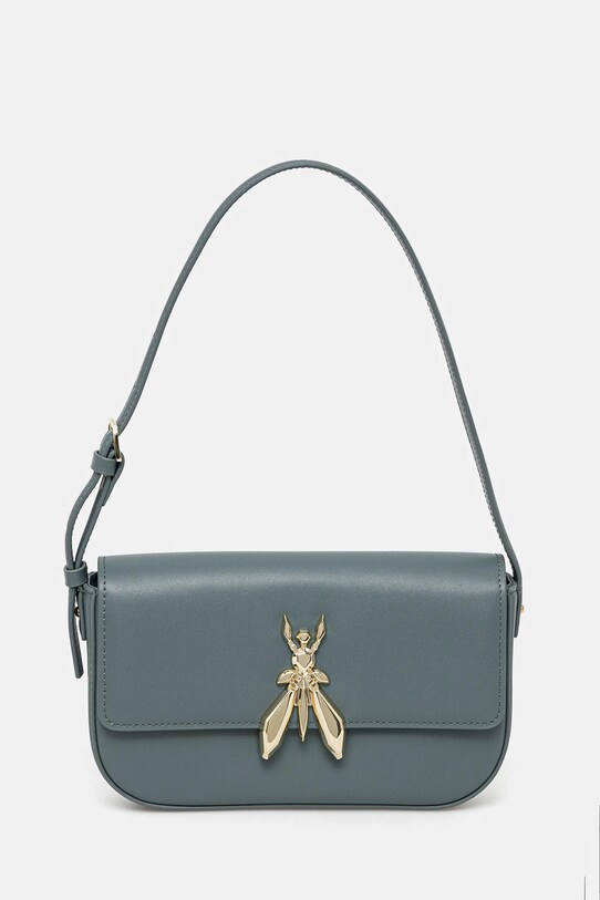 Kožená kabelka Patrizia Pepe přírodní kůže zelená 8B0231.L061