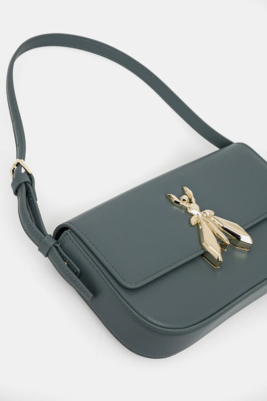 Kožená kabelka Patrizia Pepe 8B0231.L061 zelená