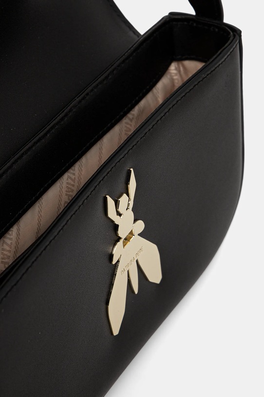 Kožená kabelka Patrizia Pepe čierna 8B0231.L061