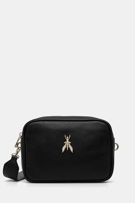 Kožená kabelka Patrizia Pepe přírodní kůže černá 8B0232.L001