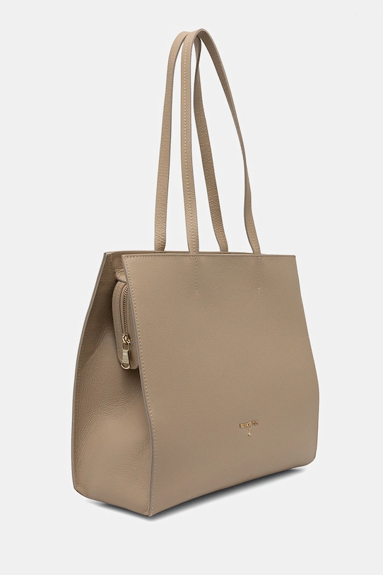 Patrizia Pepe torebka skórzana 8B0235.L001 beżowy SS25