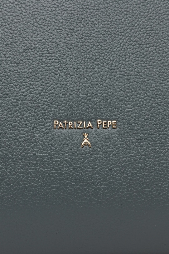 Kožená kabelka Patrizia Pepe 8B0235.L001 zelená