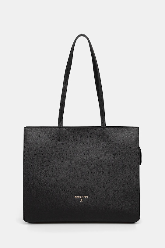 Patrizia Pepe torebka skórzana skóra licowa czarny 8B0235.L001