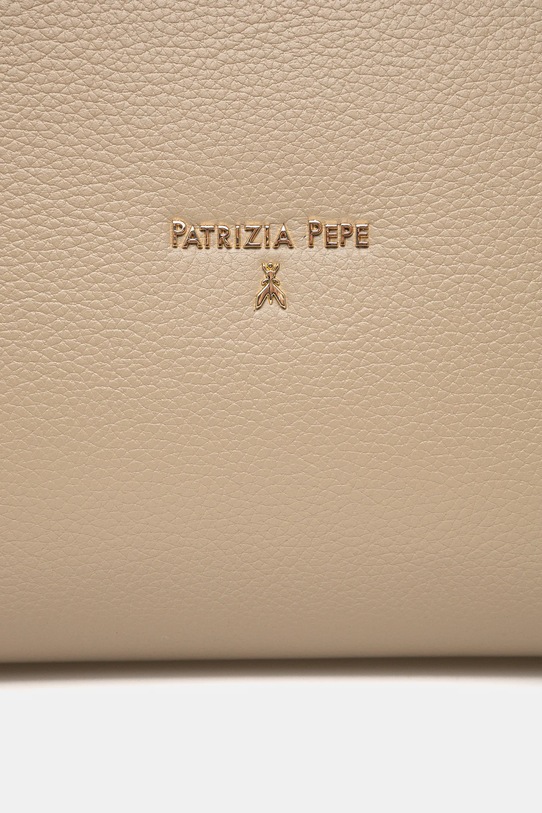 Patrizia Pepe torebka skórzana beżowy 8B0236.L001