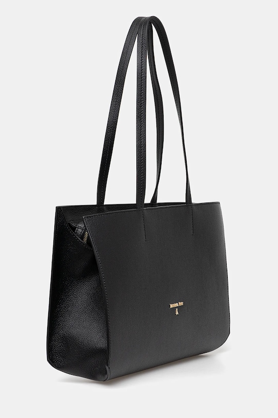 Kožená kabelka Patrizia Pepe 8B0236.L001 čierna SS25