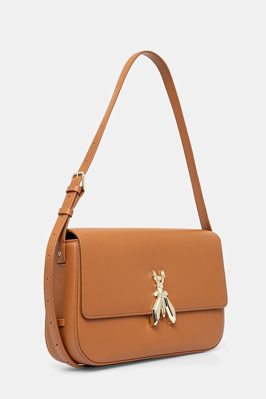 Patrizia Pepe torebka skórzana 8B0238.L061 brązowy SS25