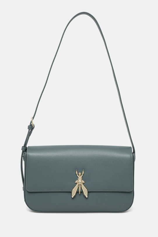 Kožená kabelka Patrizia Pepe přírodní kůže zelená 8B0238.L061