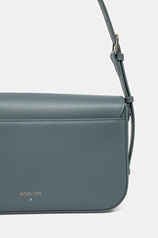 Kožená kabelka Patrizia Pepe zelená 8B0238.L061
