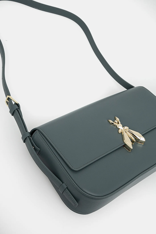 Kožená kabelka Patrizia Pepe 8B0238.L061 zelená