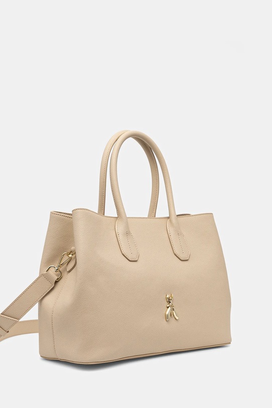 Kožená kabelka Patrizia Pepe 8B0239.L001 béžová SS25