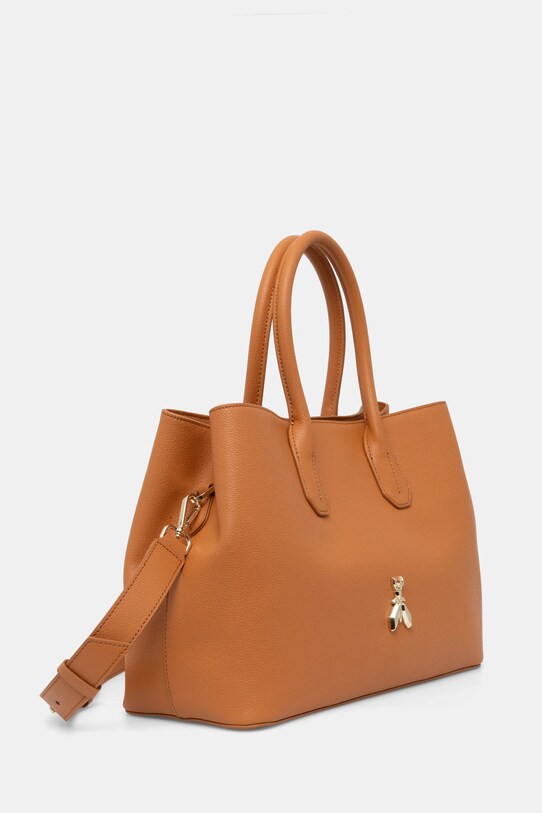 Kožená kabelka Patrizia Pepe 8B0239.L001 hnědá SS25