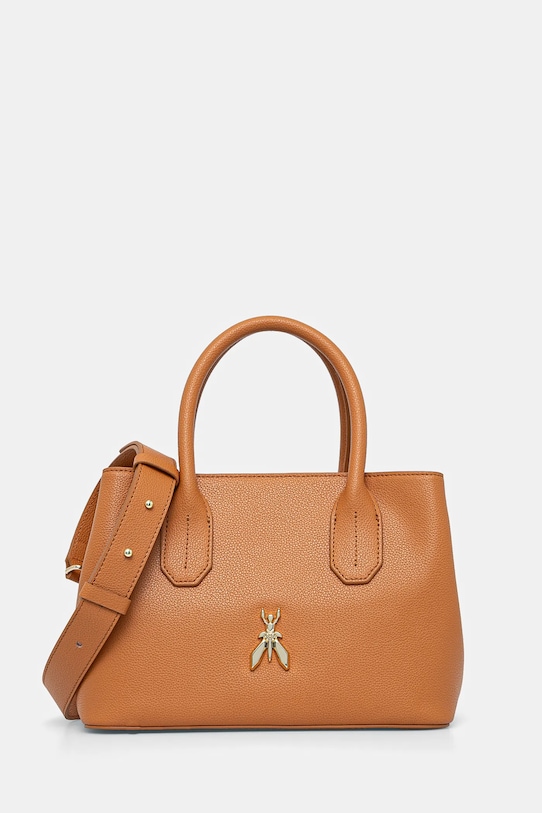 Patrizia Pepe torebka skórzana skóra licowa brązowy 8B0240.L001