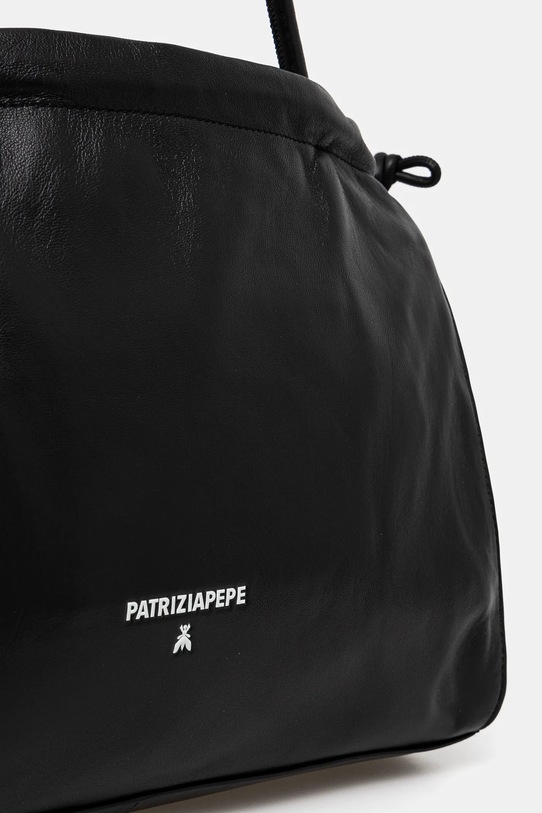 Шкіряна сумочка Patrizia Pepe чорний 8B0248.L147