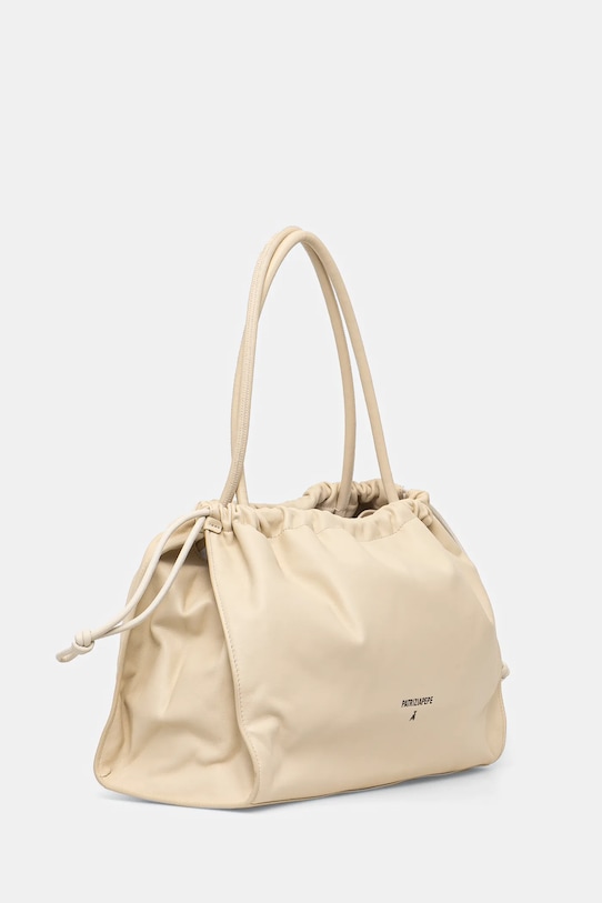 Kožna torba Patrizia Pepe 8B0250.L147 bež SS25