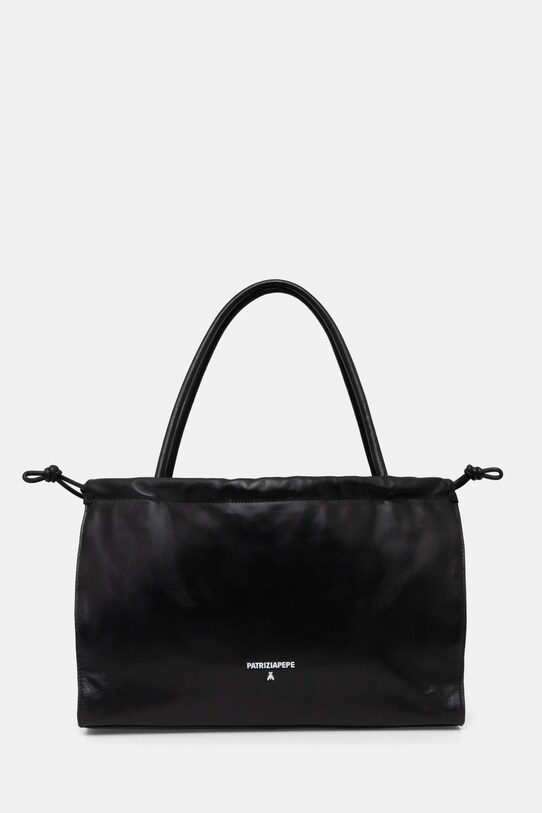 Patrizia Pepe poseta de piele uni negru 8B0250.L147