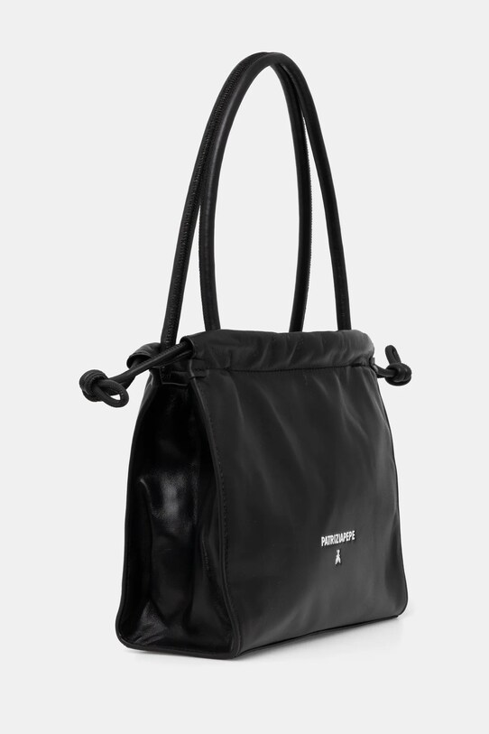 Usnjena torbica Patrizia Pepe 8B0251.L147 črna SS25