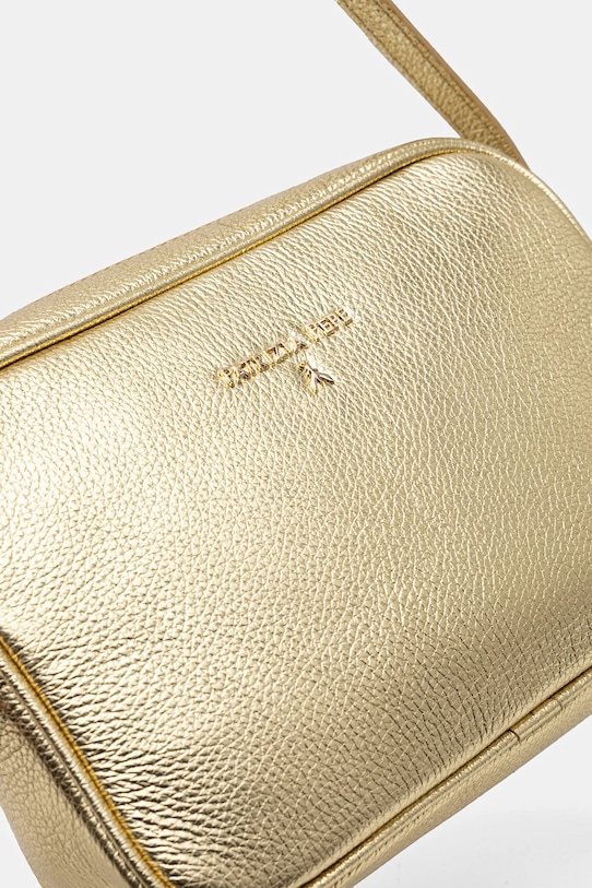Шкіряна сумочка Patrizia Pepe 8B8985.L138 золотий