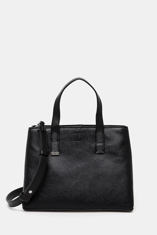 Kabelka Calvin Klein jednofarebný čierna K60K612781