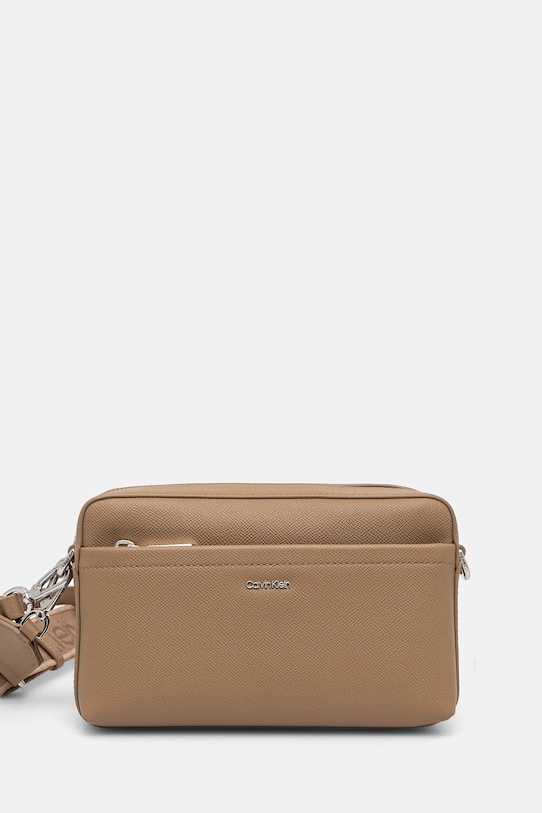 Kabelka Calvin Klein jednofarebný béžová K60K612802