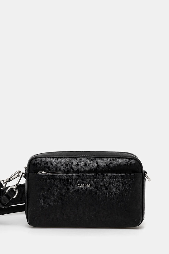Kabelka Calvin Klein hladký černá K60K612802
