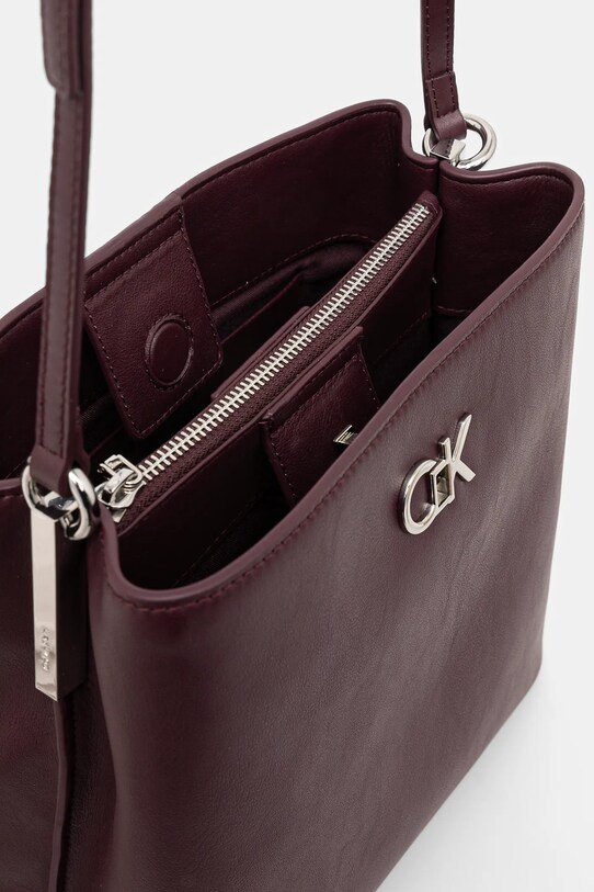 Kabelka Calvin Klein K60K612803 burgundské