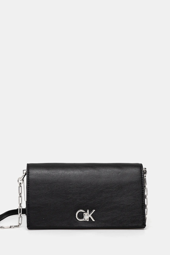 Calvin Klein torebka nie mieści A4 czarny K60K612806