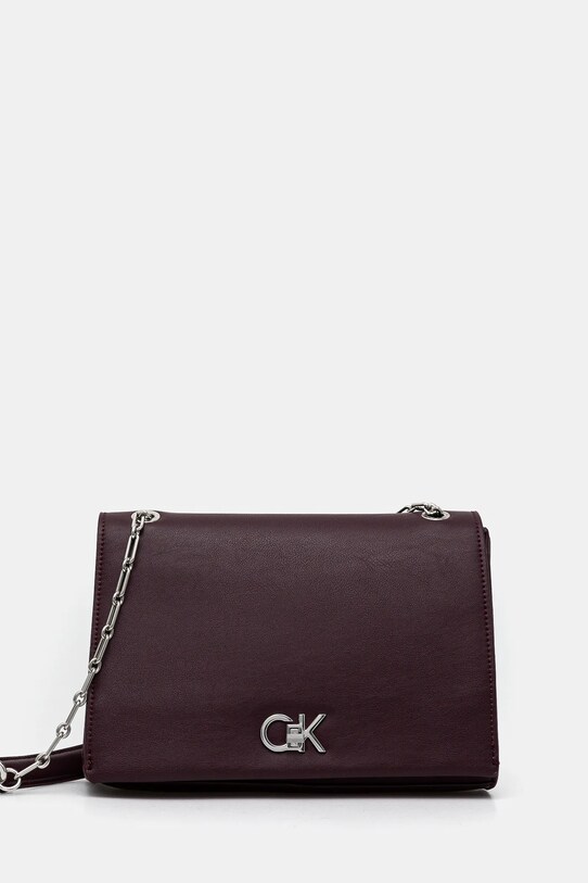 Calvin Klein torebka nie mieści A4 fioletowy K60K612810