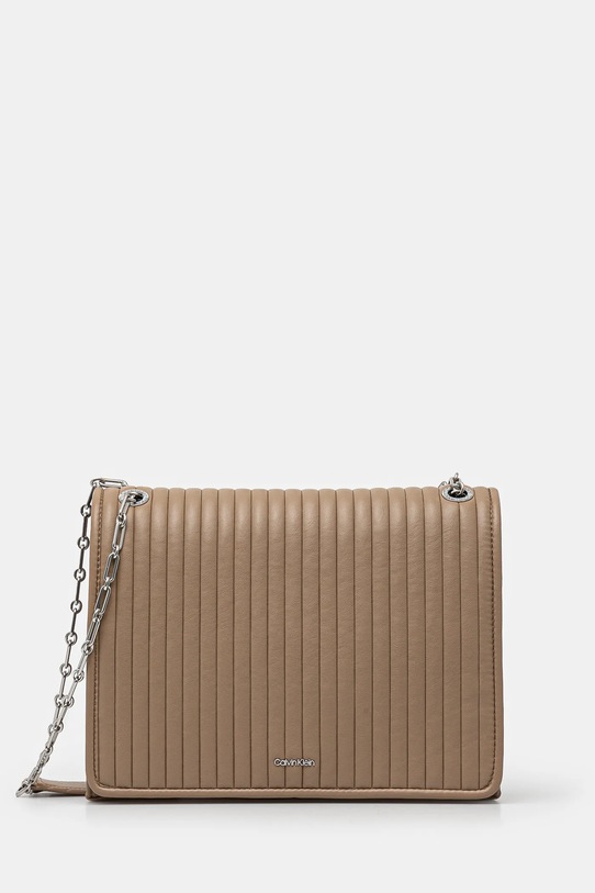Сумочка Calvin Klein не вміщує А4 бежевий K60K613080