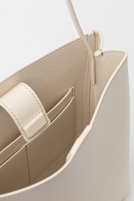 Kožna torba Calvin Klein LV04F3005G bež