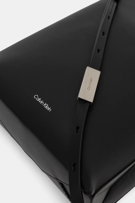 Calvin Klein torebka skórzana czarny LV04F3005G