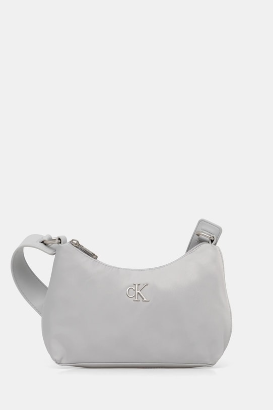 Kabelka Calvin Klein Jeans hladký šedá K60K613124
