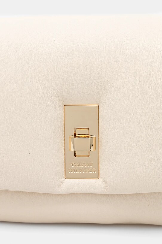 Tommy Hilfiger borsa a mano in pelle beige AW0AW16880
