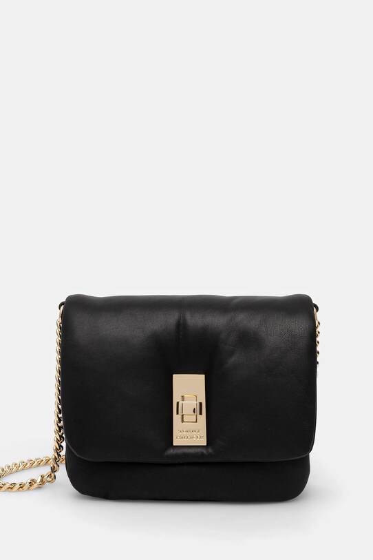 Tommy Hilfiger borsa a mano in pelle pelle fiore nero AW0AW16880