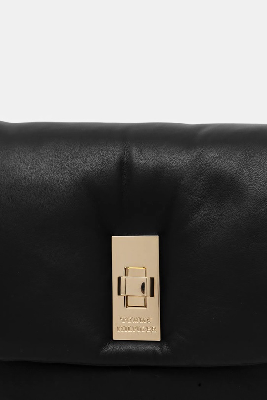 Kožna torba Tommy Hilfiger crna AW0AW16880