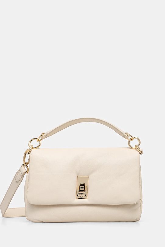 Tommy Hilfiger borsa a mano in pelle pelle fiore beige AW0AW16885