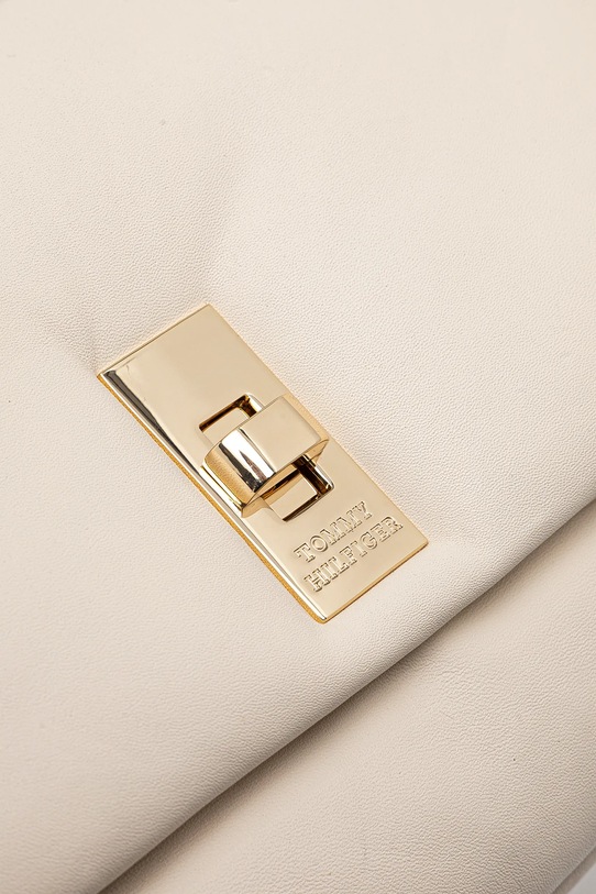 Tommy Hilfiger borsa a mano in pelle beige AW0AW16885