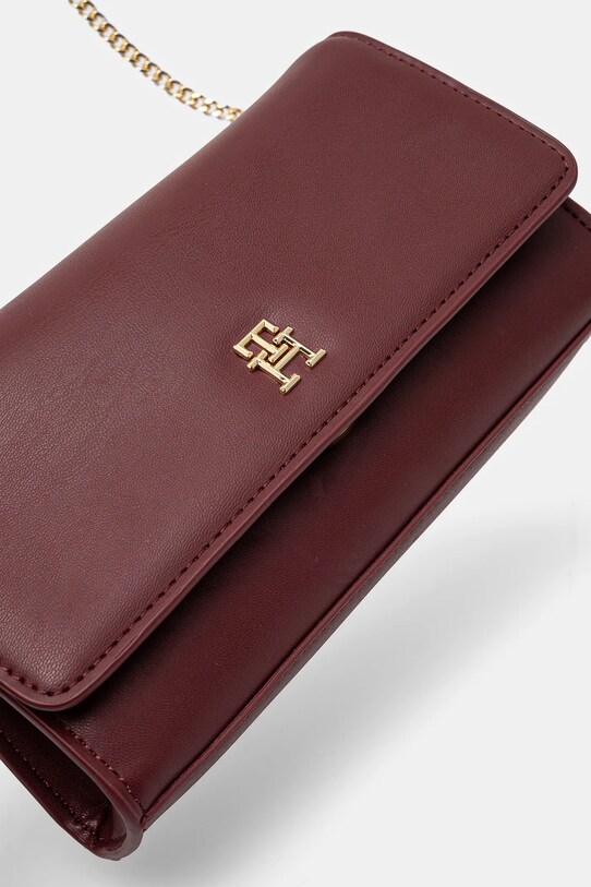 Kabelka Tommy Hilfiger burgundské AW0AW16891