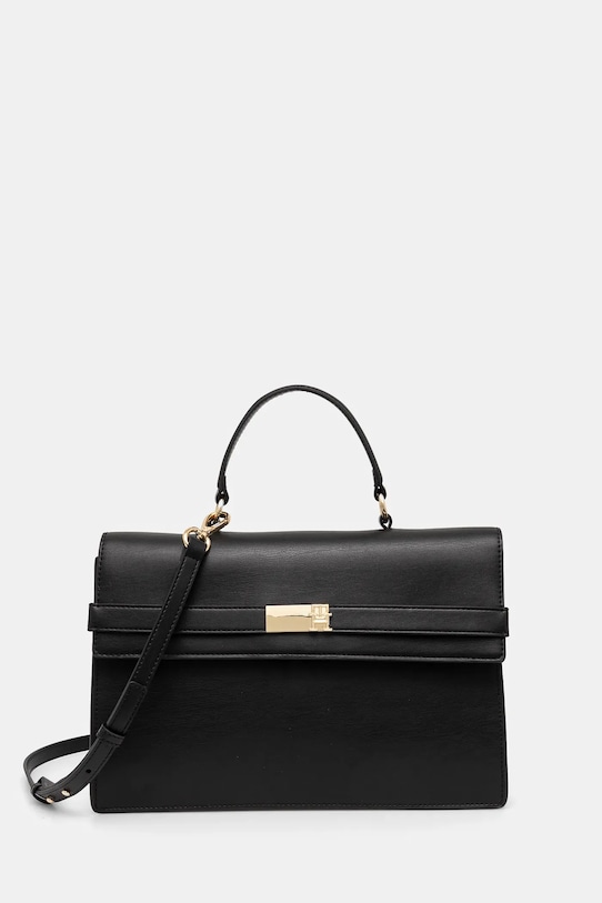 Tommy Hilfiger torebka nie mieści A4 czarny AW0AW16895