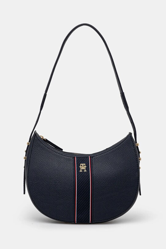Kabelka Tommy Hilfiger imitácia kože tmavomodrá AW0AW16899