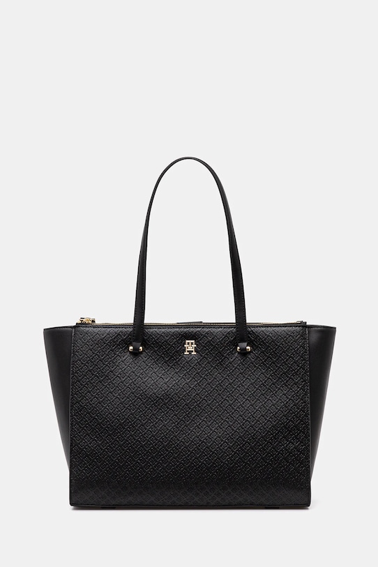 Τσάντα Tommy Hilfiger χωράει Α4 μαύρο AW0AW16948