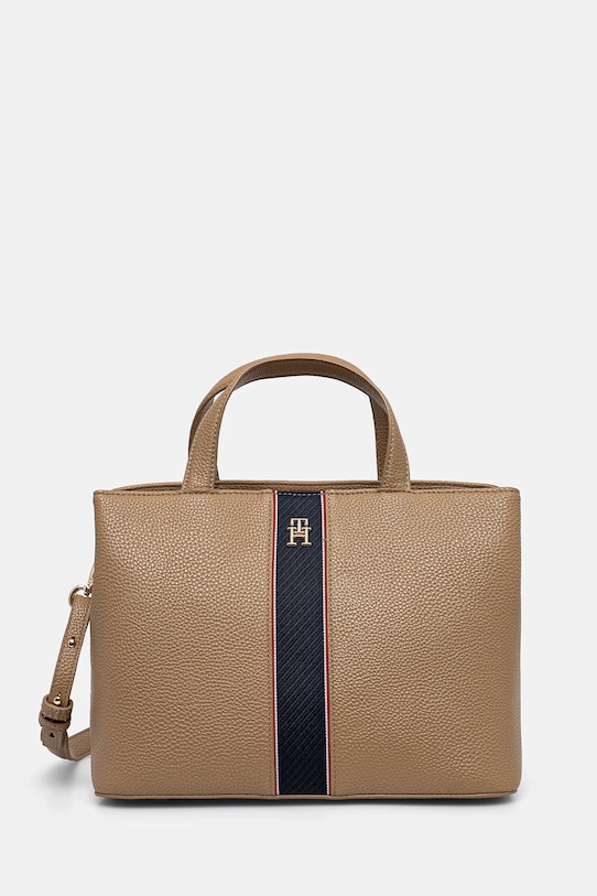 Kabelka Tommy Hilfiger nášivka béžová AW0AW16873