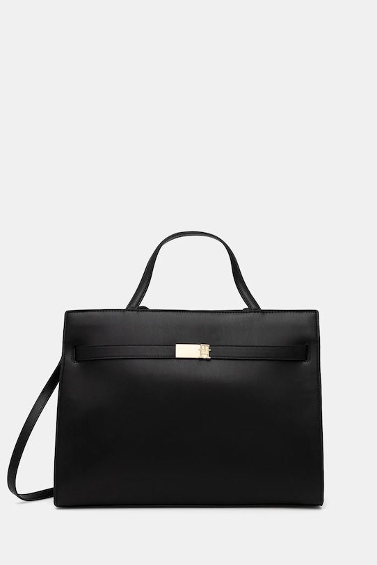 Torba Tommy Hilfiger bez uzorka crna AW0AW16910