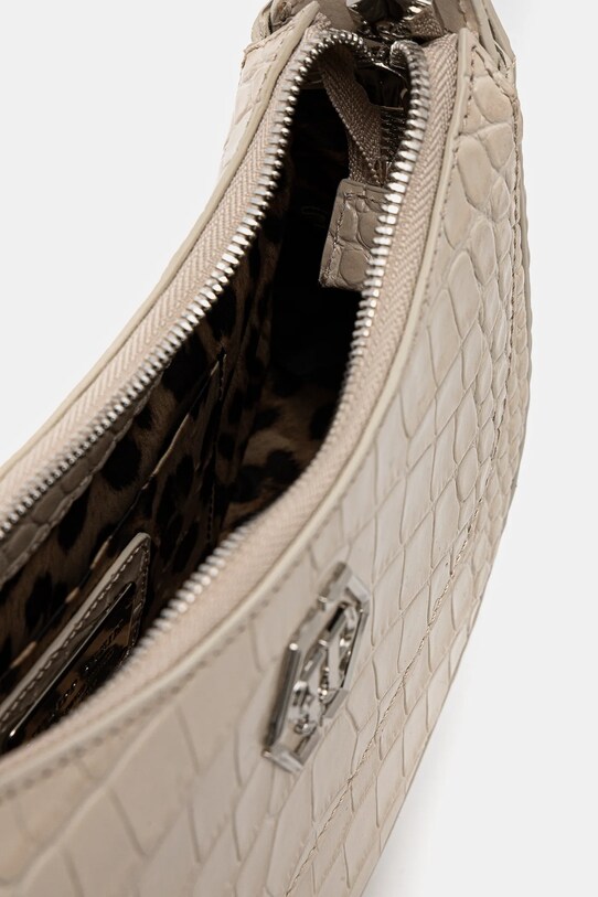 Шкіряна сумочка Philipp Plein SAEA.WBA2064.PLE010N бежевий